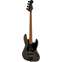 Squier FSR Contemporary Active Jazz Bass HH Satin Graphite Metallic Roasted Maple Fingerboard  Front View