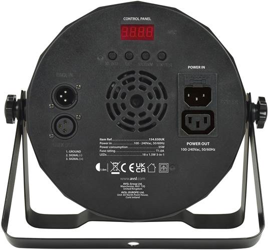 QTX PAR100 High Power 3-in-1 LED Plastic PAR Can QTX PAR100 High Power 3-in-1 LED Plastic PAR Can