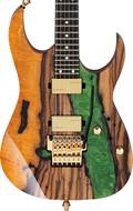 Ibanez J Custom JCRG22S01 Figured Japanese Persimmon & Green Resin