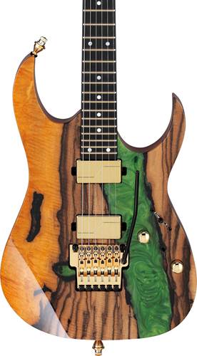 Ibanez J Custom JCRG22S01 Figured Japanese Persimmon & Green Resin Ibanez J Custom JCRG22S01 Figured Japanese Persimmon & Green Resin