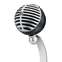 Shure MV5-DIG Cardioid Condenser Digital Microphone with Onboard DSP (Grey) Front View