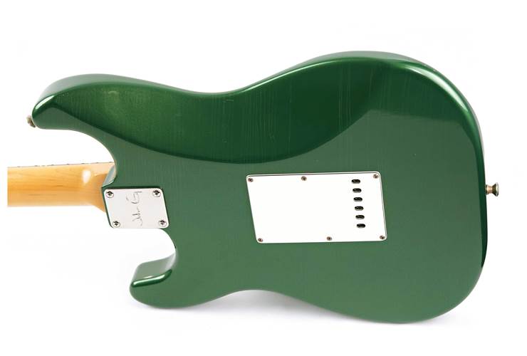 John Cruz Custom Guitars Crossville ST Custom Green Metallic Time Capsule Ash Rosewood Fingerboard  John Cruz Custom Guitars Crossville ST Custom Green Metallic Time Capsule Ash Rosewood Fingerboard