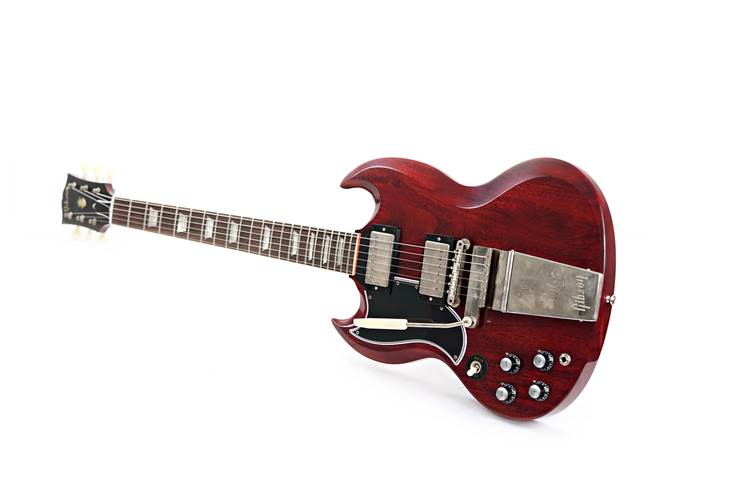 Gibson Custom Shop 1964 SG Standard Reissue with Maestro Vibrola VOS Cherry Red Left Handed #402624 Gibson Custom Shop 1964 SG Standard Reissue with Maestro Vibrola VOS Cherry Red Left Handed #402624