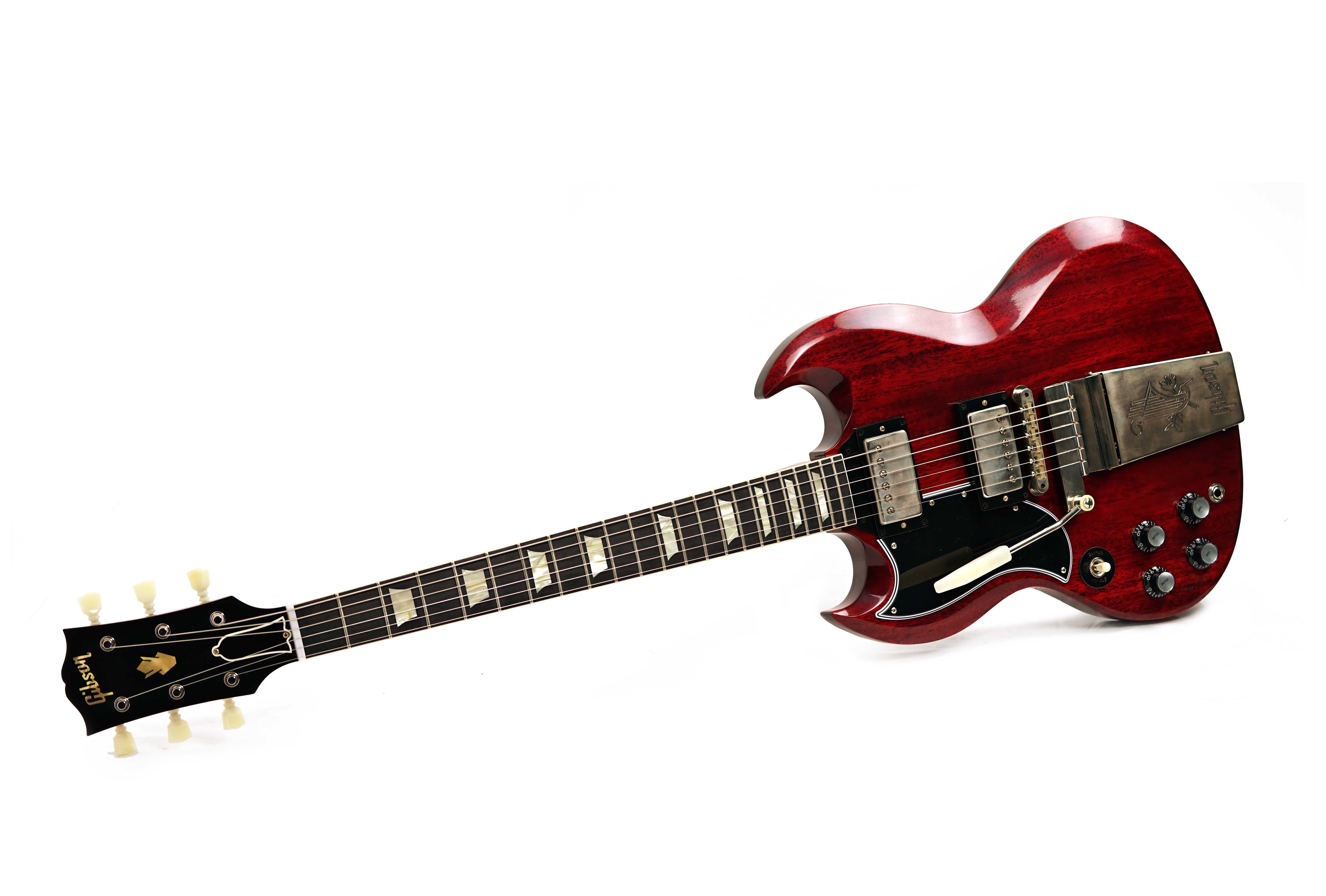 Gibson Custom Shop 1964 SG Standard Reissue with Maestro Vibrola VOS Cherry Red Left Handed #505064
