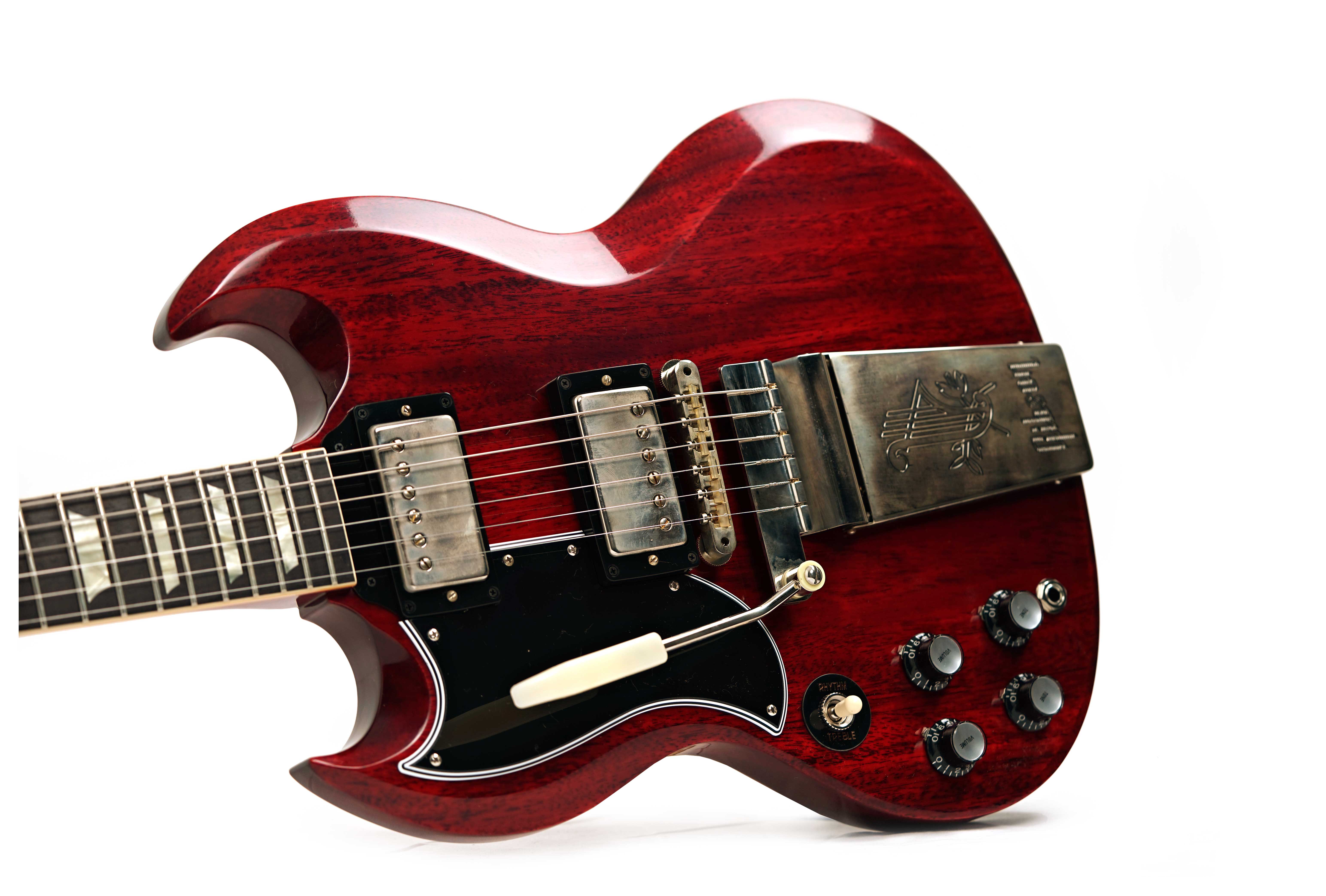 Gibson Custom Shop 1964 SG Standard Reissue with Maestro Vibrola VOS Cherry Red Left Handed #505064