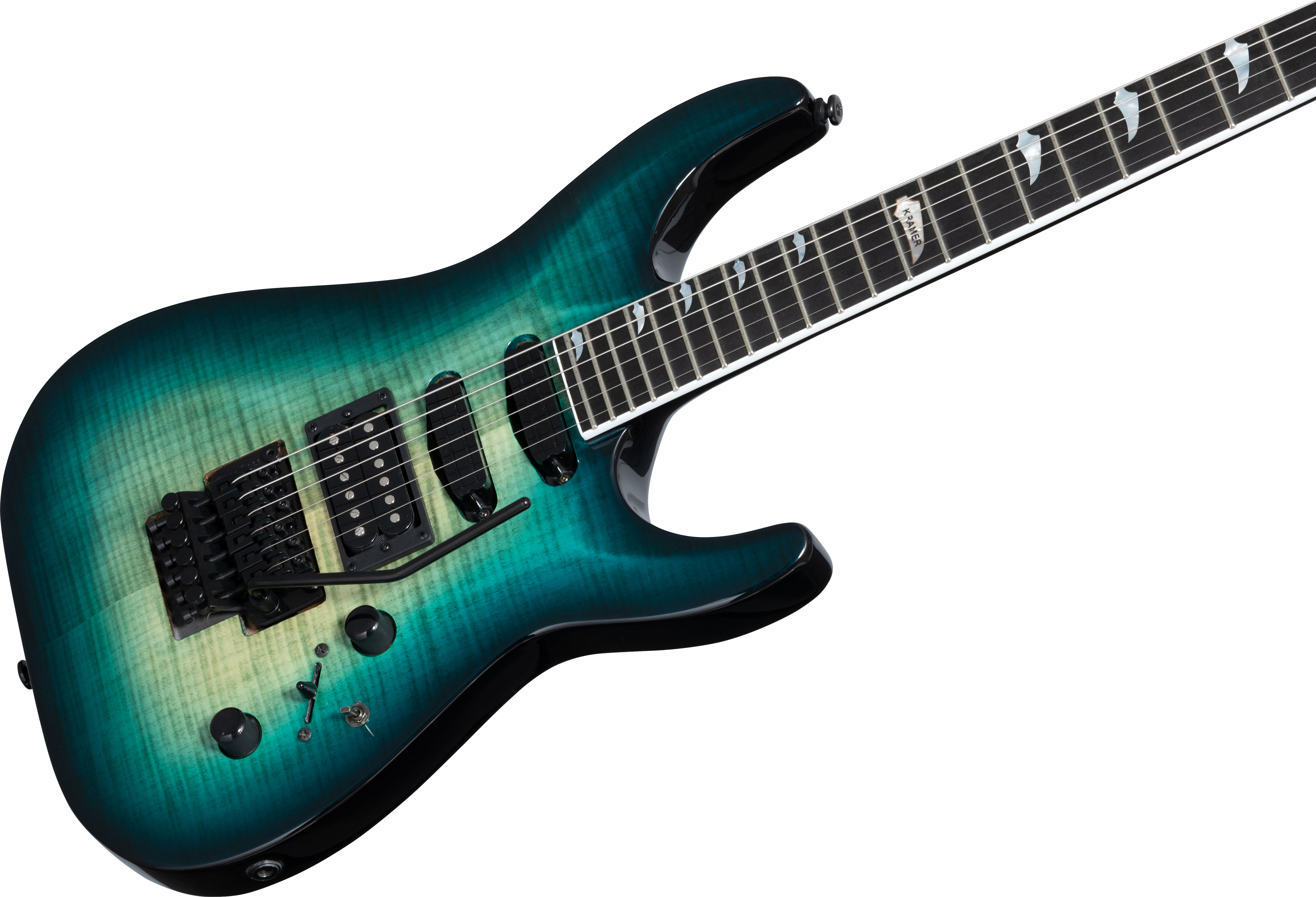 Kramer SM-1 Figured Caribbean Blue Perimeter | guitarguitar