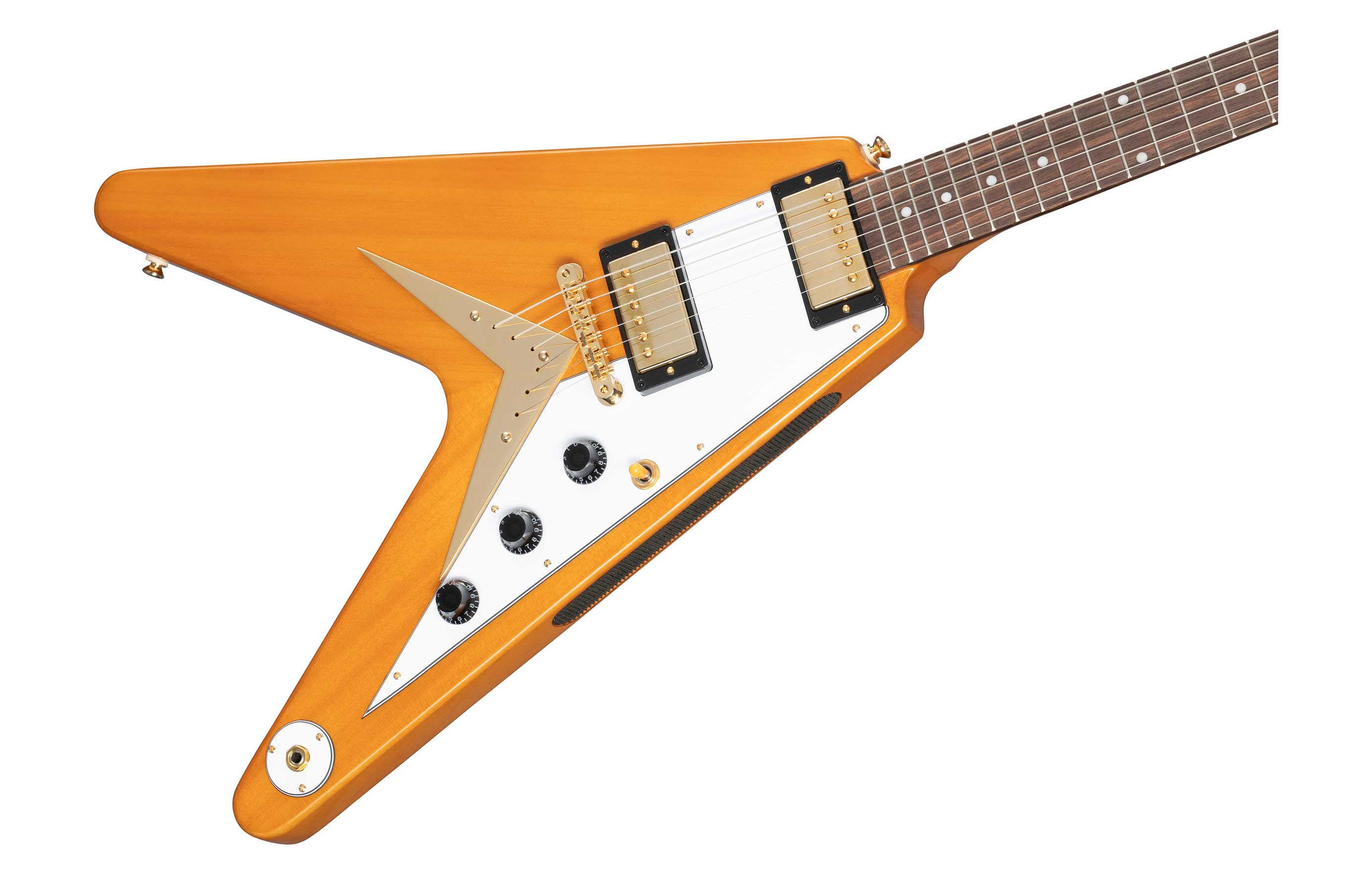 Epiphone 1958 Korina Flying V White Pickguard | guitarguitar