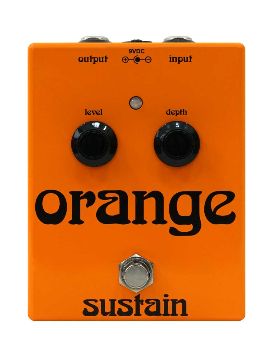 Orange Sustain Compressor Pedal