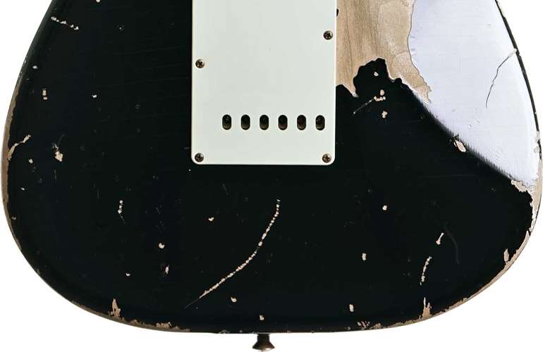 John Cruz Custom Guitars Crossville ST Black Battle Axe Alder Rosewood Fingerboard John Cruz Custom Guitars Crossville ST Black Battle Axe Alder Rosewood Fingerboard