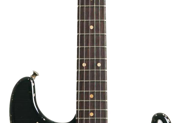 John Cruz Custom Guitars Crossville ST Black Battle Axe Alder Rosewood Fingerboard John Cruz Custom Guitars Crossville ST Black Battle Axe Alder Rosewood Fingerboard