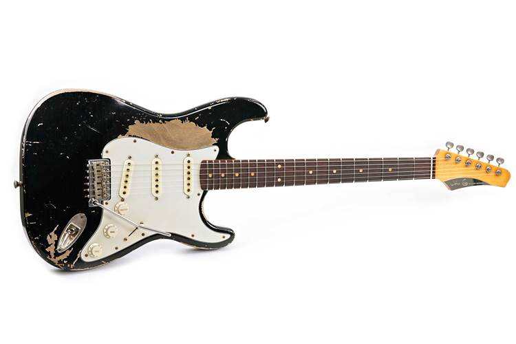 John Cruz Custom Guitars Crossville ST Black Battle Axe Alder Rosewood Fingerboard John Cruz Custom Guitars Crossville ST Black Battle Axe Alder Rosewood Fingerboard