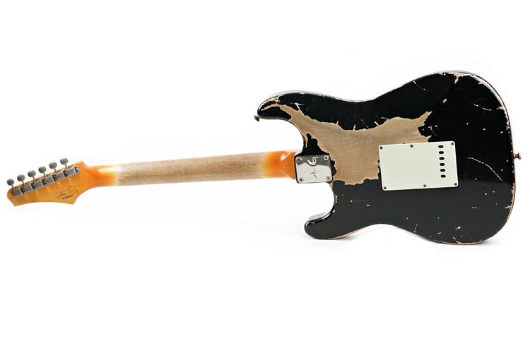 John Cruz Custom Guitars Crossville ST Black Battle Axe Alder Rosewood Fingerboard John Cruz Custom Guitars Crossville ST Black Battle Axe Alder Rosewood Fingerboard
