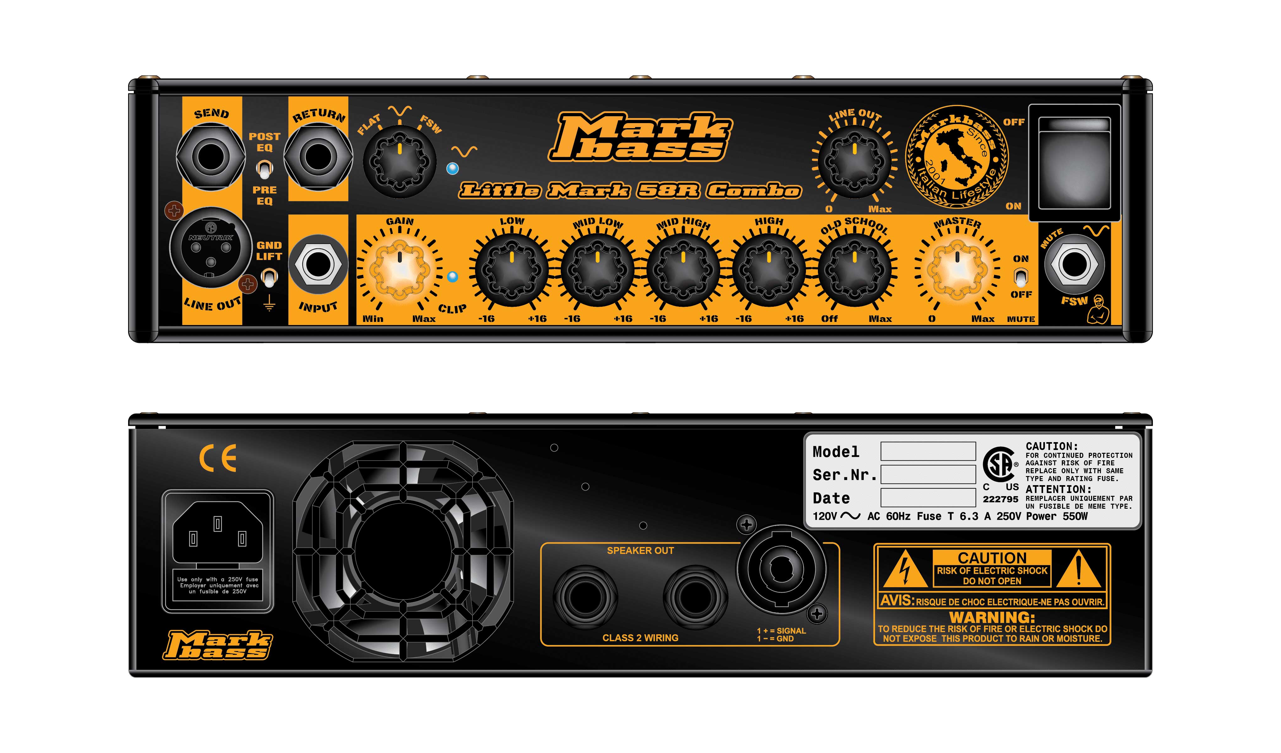 Mark Bass MB58R CMD 151 PURE 500W 1x15 Combo Solid State Amp