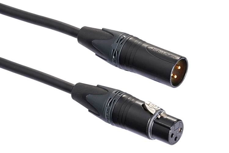 Mogami 5m XLRF - XLRM Mic Cable with Neutrik Black and Gold XLR Mogami 5m XLRF - XLRM Mic Cable with Neutrik Black and Gold XLR
