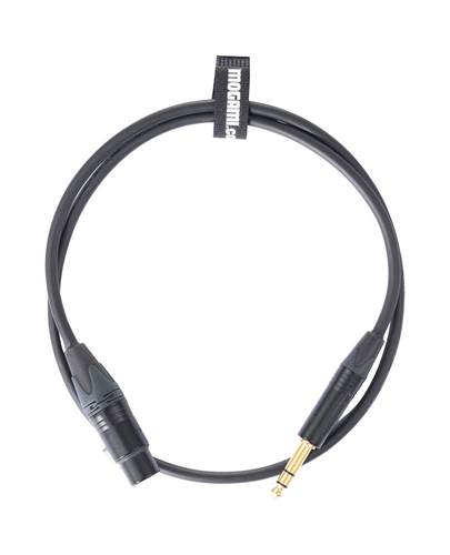 Mogami 1m XLRF - TRS Jack Cable with Neutrik Black and Gold Connectors Mogami 1m XLRF - TRS Jack Cable with Neutrik Black and Gold Connectors