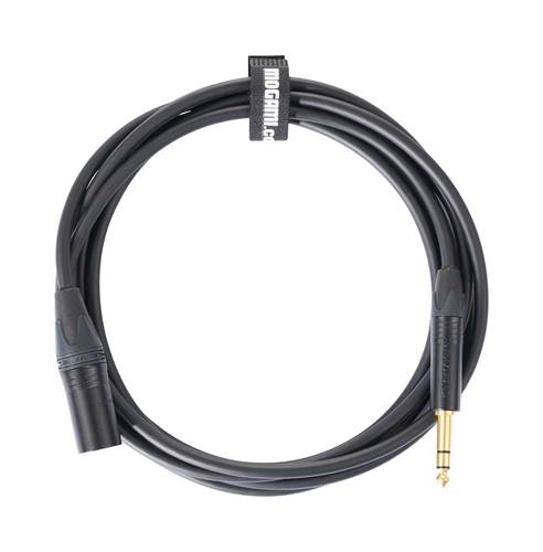 Mogami 3m TRS Jack - XLRM Cable with Neutrik Black and Gold Connectors Mogami 3m TRS Jack - XLRM Cable with Neutrik Black and Gold Connectors