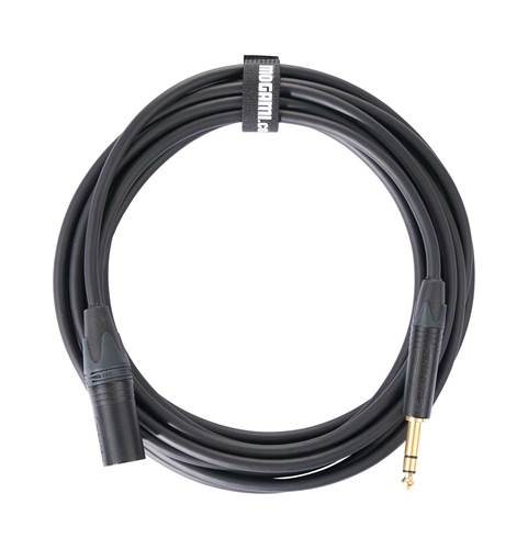 Mogami 5m TRS Jack - XLRM Cable with Neutrik Black and Gold Connectors Mogami 5m TRS Jack - XLRM Cable with Neutrik Black and Gold Connectors