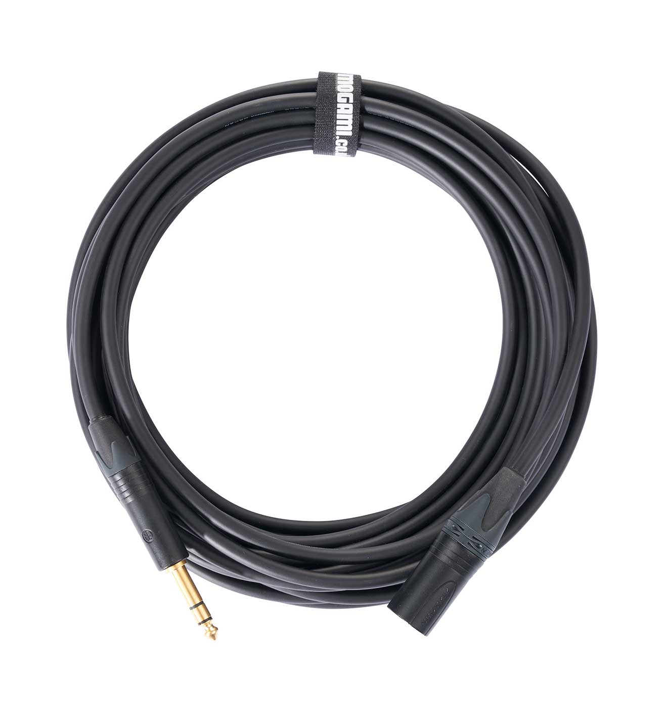 Mogami 10m TRS Jack - XLRM Cable with Neutrik Black and Gold Connectors