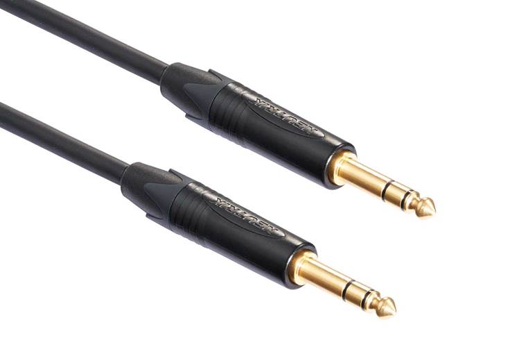 Mogami 1m TRS - TRS Jack Cable with Neutrik Black and Gold Connectors Mogami 1m TRS - TRS Jack Cable with Neutrik Black and Gold Connectors