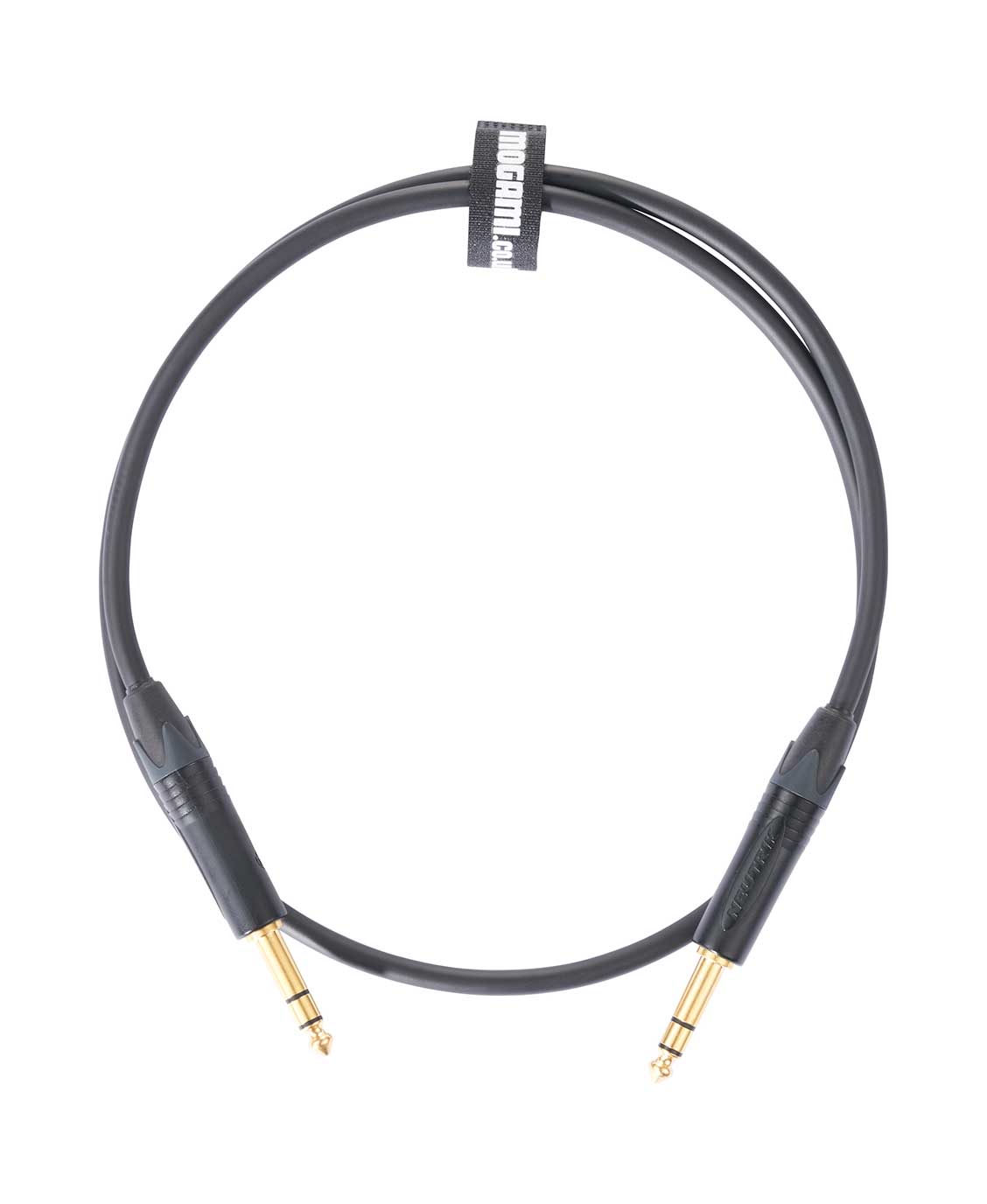 Mogami 1m TRS - TRS Jack Cable with Neutrik Black and Gold Connectors