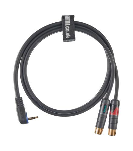 Mogami 1m Mini Jack - 2x RCA Phono using Mogami 2965 Mogami 1m Mini Jack - 2x RCA Phono using Mogami 2965