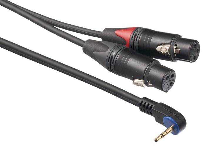 Mogami 1m Mini Jack - 2x XLRF using Mogami 3106 Mogami 1m Mini Jack - 2x XLRF using Mogami 3106