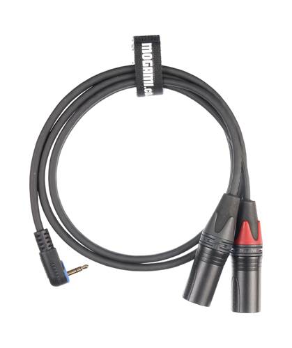 Mogami 1m Mini Jack - 2x XLRM using Mogami 3106 Mogami 1m Mini Jack - 2x XLRM using Mogami 3106