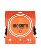Mogami 3m Cable with Neutrik Black and Gold Straight Jack to Straight Jack
