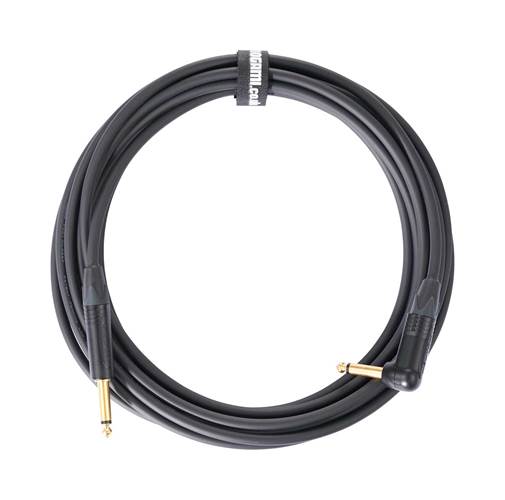 Mogami 6m Cable with Neutrik Black and Gold Straight Jack to Right angle Jack Mogami 6m Cable with Neutrik Black and Gold Straight Jack to Right angle Jack