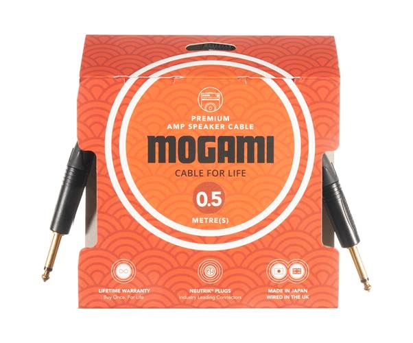 Mogami 0.5m Jack - Jack Guitar Amp Head to Cab Cable 30820