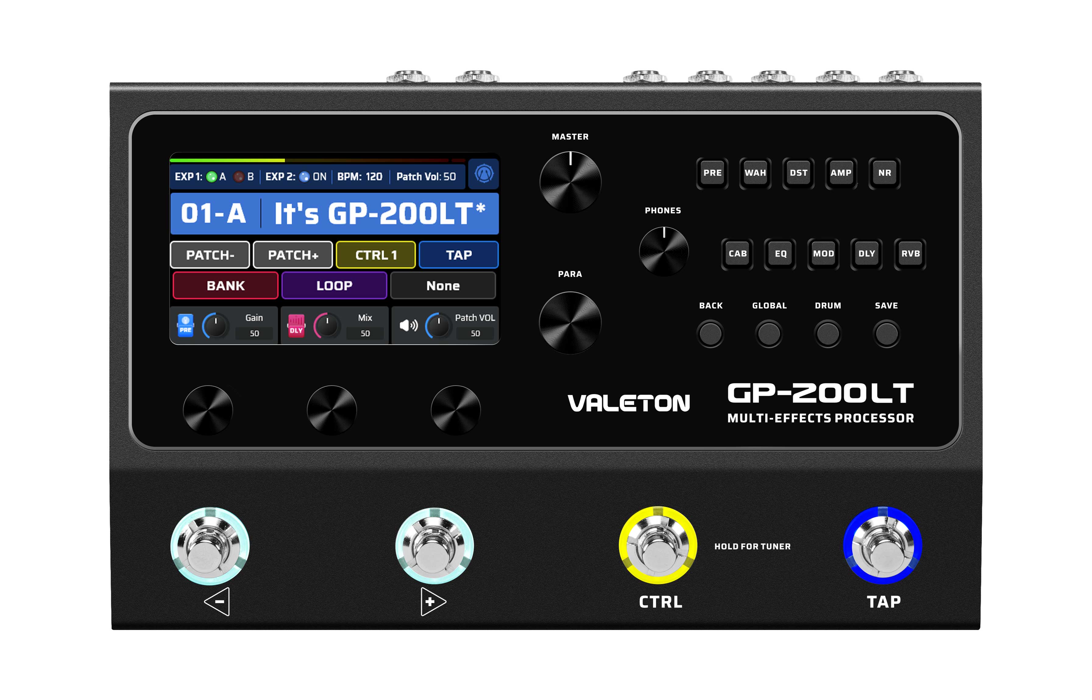 Valeton GP200LT Guitar Amp Modeller and Multi Effects Processor Pedal