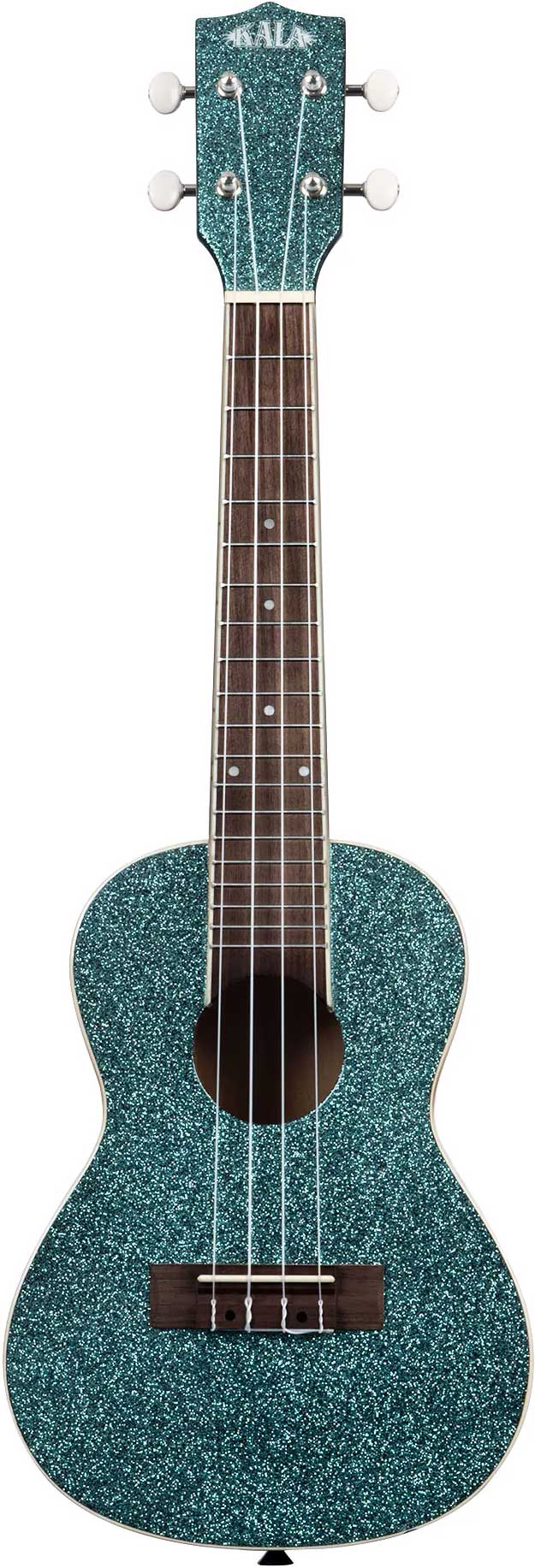 Kala Sparkle Series Concert Ukulele Aqua Rhapsody in Blue