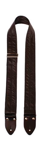 Perri's Easy Slide Leather Strap - Black With Black Seatbelt Backing