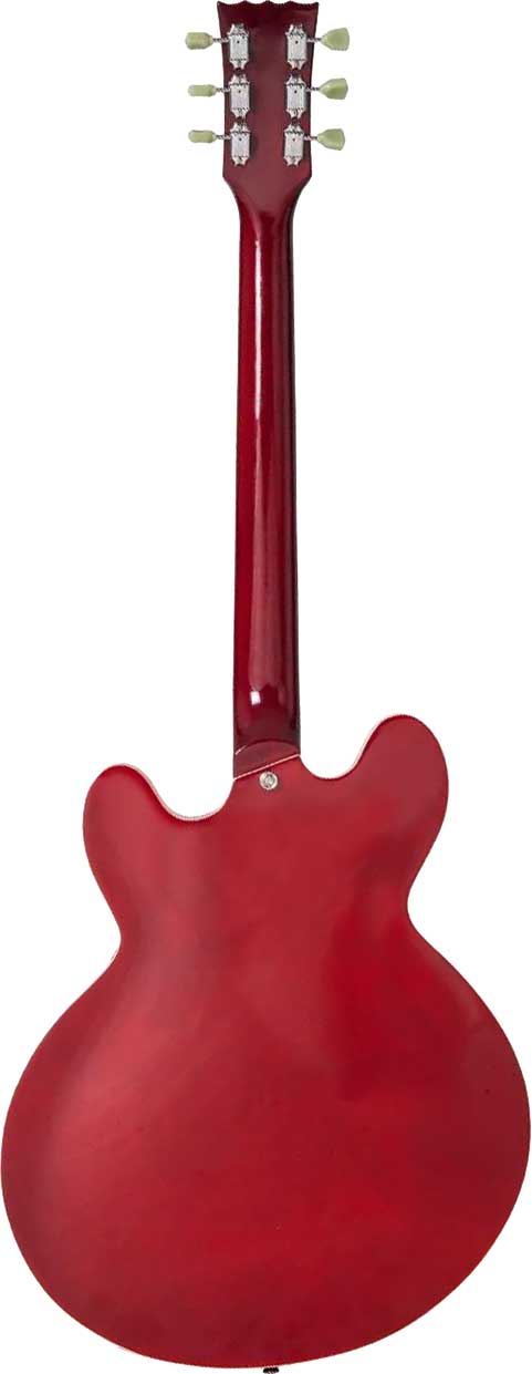 Vintage VSA500 ReIssued Semi Acoustic Guitar Cherry Red