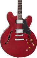 Vintage VSA500 ReIssued Semi Acoustic Guitar Cherry Red