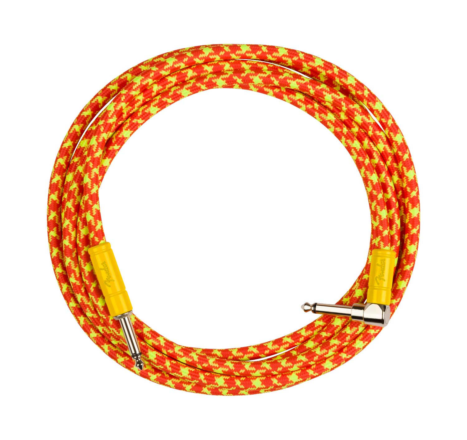 Fender MonoNeon 10' Angled Instrument Cable Orange