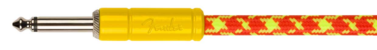 Fender MonoNeon 10' Angled Instrument Cable Orange