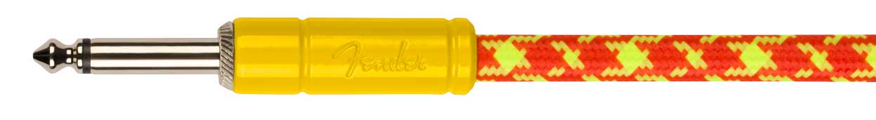 Fender MonoNeon 18.6' Angled Instrument Cable Orange