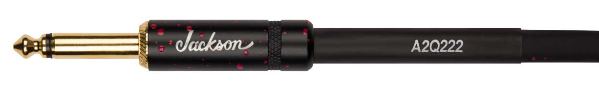 Jackson High Performance Cable Black and Red Blood Splatter 10.93ft