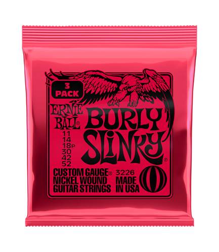 Ernie Ball Burly Slinky 11-52 3 Set Pack