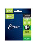 Elixir 3 Pack Electric Optiweb Nickel Light (10-46)