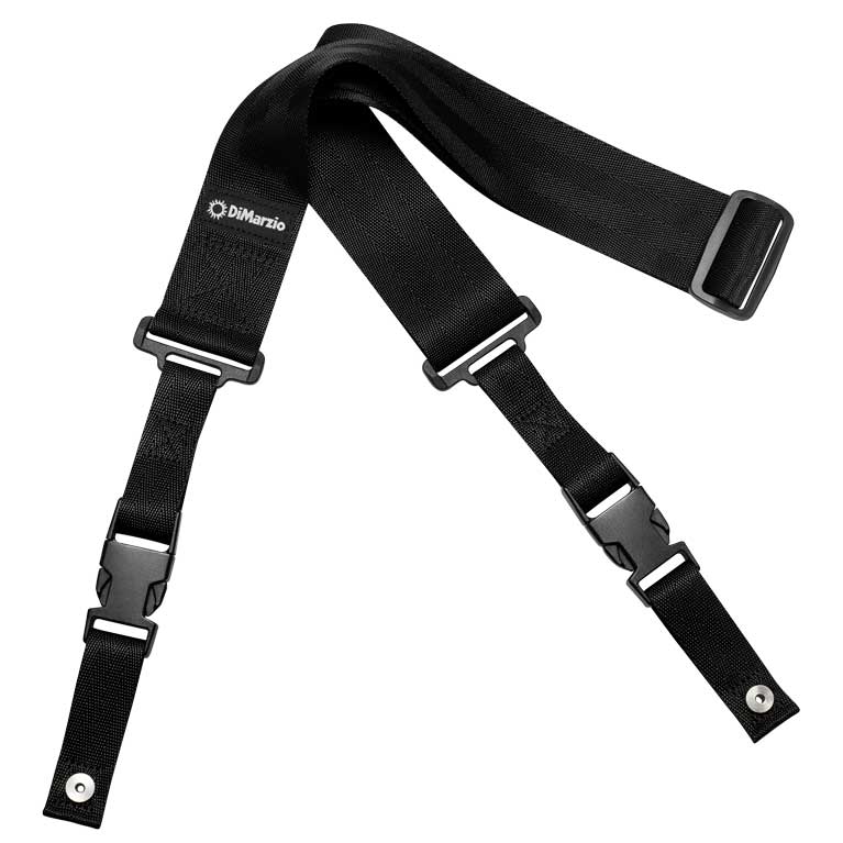 DiMarzio ClipLock Quick Release Guitar Strap 2 Inch Nylon Short Length Black