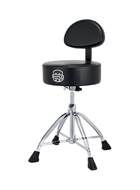 Mapex T870 Round Top Drum Throne with Back Rest and Double-Braced Quad Legs