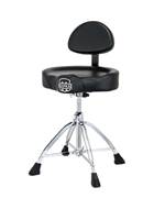 Mapex T875 Saddle Top Drum Throne with Back Rest and Double-Braced Quad Legs
