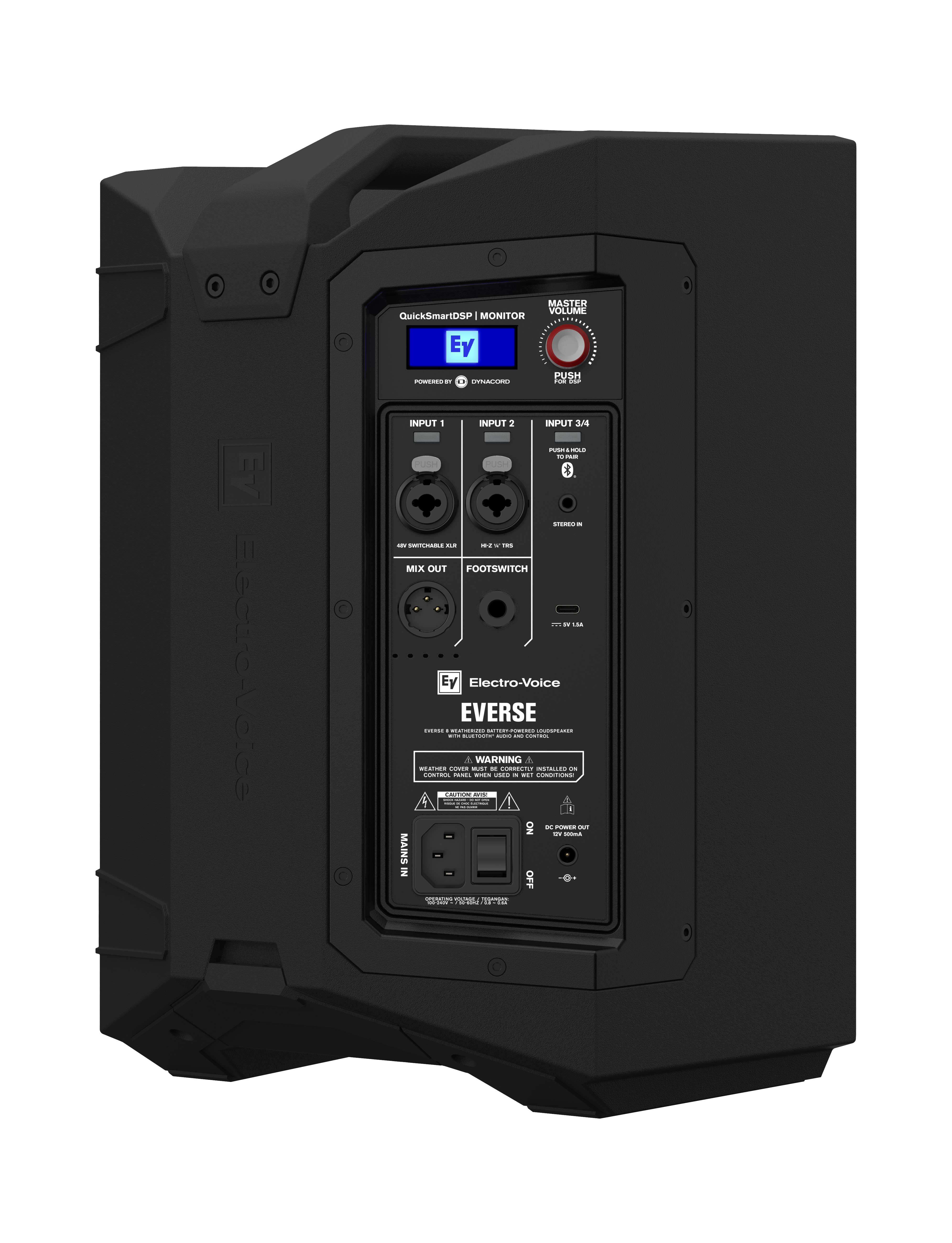 Electro Voice Everse 8 Portable Speaker Black