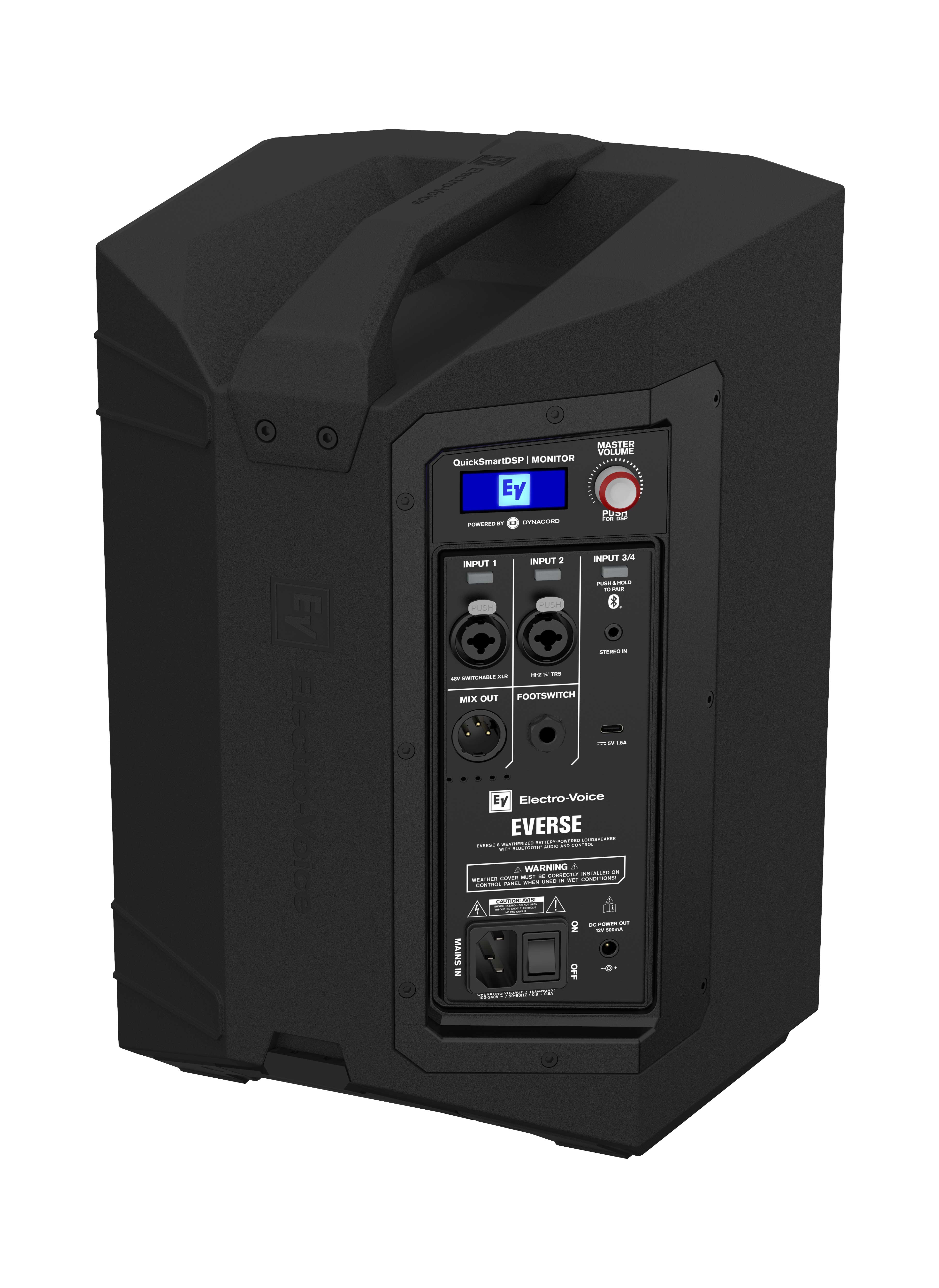 Electro Voice Everse 8 Portable Speaker Black