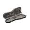 Hiscox ES-B/S Pro-II Electric Guitar Case (PRS Style) Black/Silver Front View