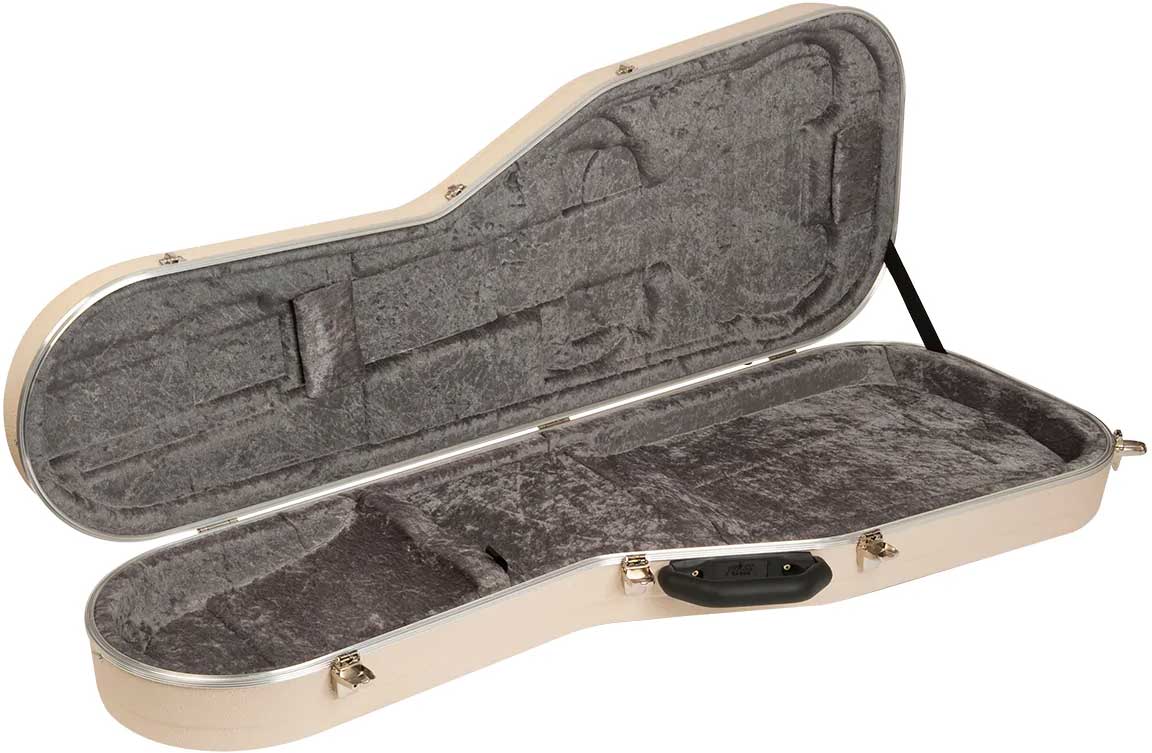 Hiscox PRS Cutaway Style Electric Guitar Case Ivory/Silver