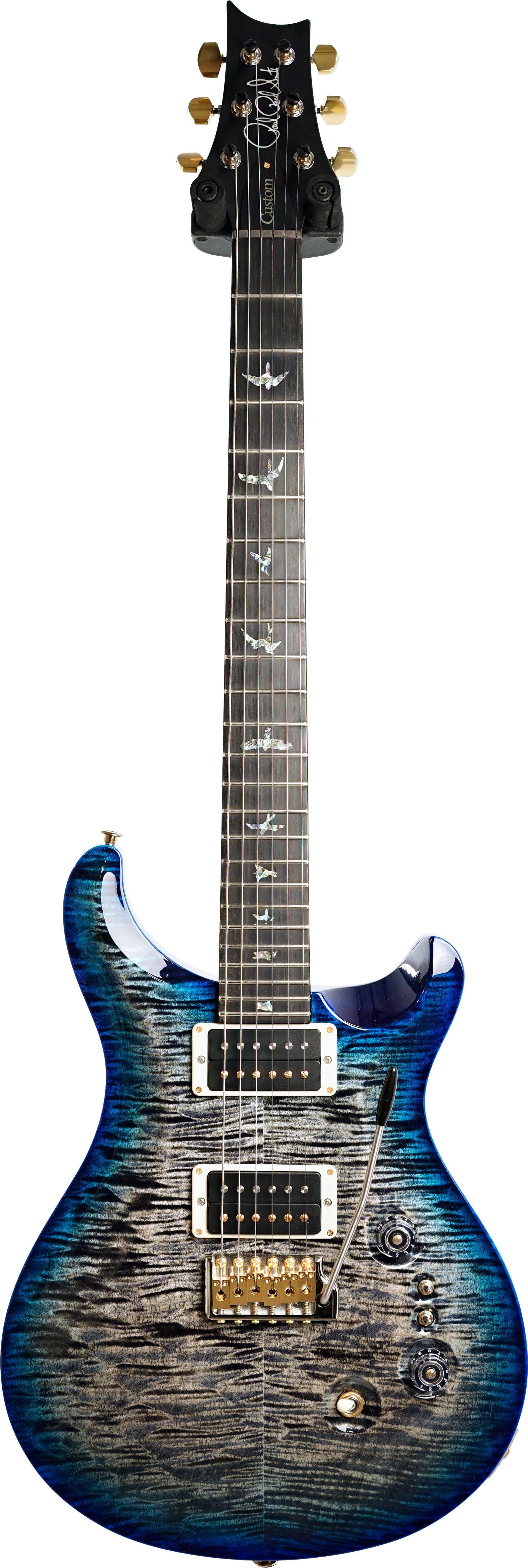 PRS guitarguitar Exclusive Run Custom 24/08 Flame Maple Neck Charcoal Blue Burst  #0349358