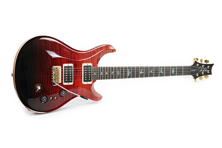 PRS Wood Library guitarguitar Exclusive Run Custom 24-08 Flame Maple Neck Red to Grey Black Fade 10 Top #0350159 PRS Wood Library guitarguitar Exclusive Run Custom 24-08 Flame Maple Neck Red to Grey Black Fade 10 Top #0350159